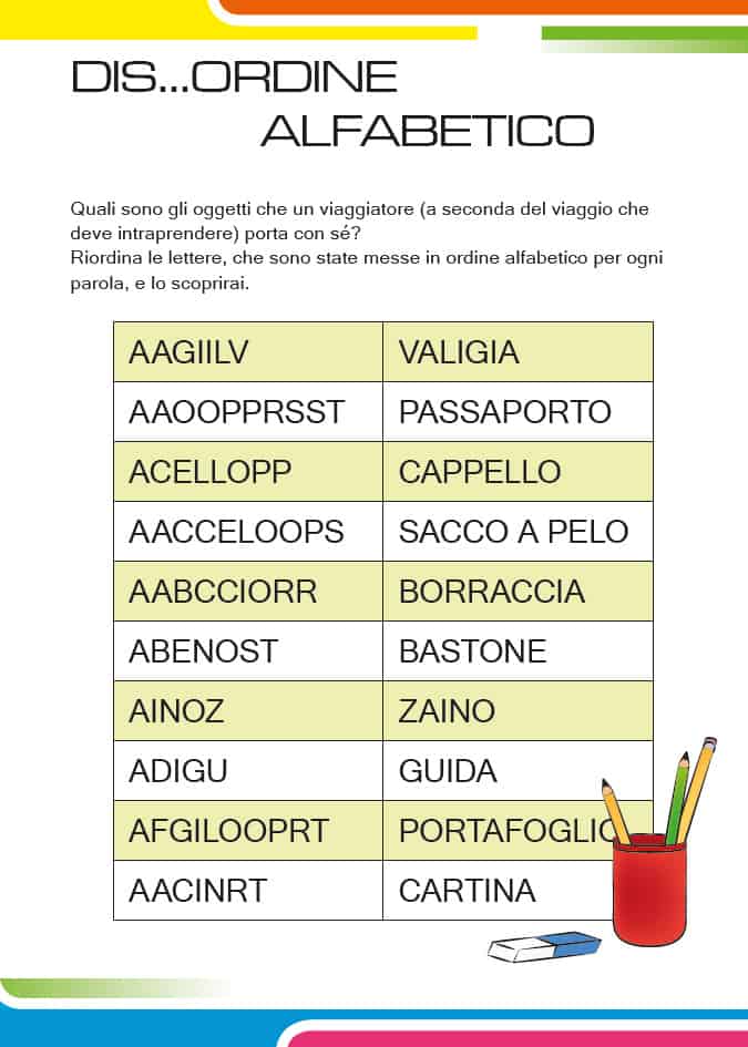 Dis... ordine alfabetico