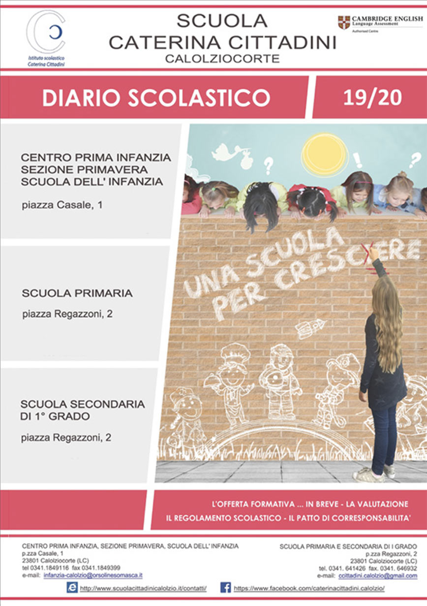 Calolziocorte – Scuola “Caterina Cittadini” – A.S. 2019/2020