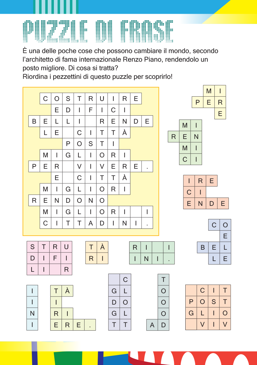Puzzle di frase | Gioco del mese di Novembre 2020 | Soluzione