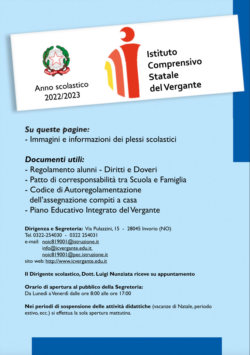 Invorio – Istituto Comprensivo del Vergante | personalizzazione 2022/2023